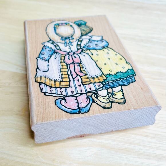 Vintage Penny Black 1998 Sharing a Moment Wood Mounted Rubber Stamp - Picture 5 of 5